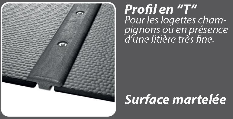 KIM Tapis de couchage pour stabulation libre